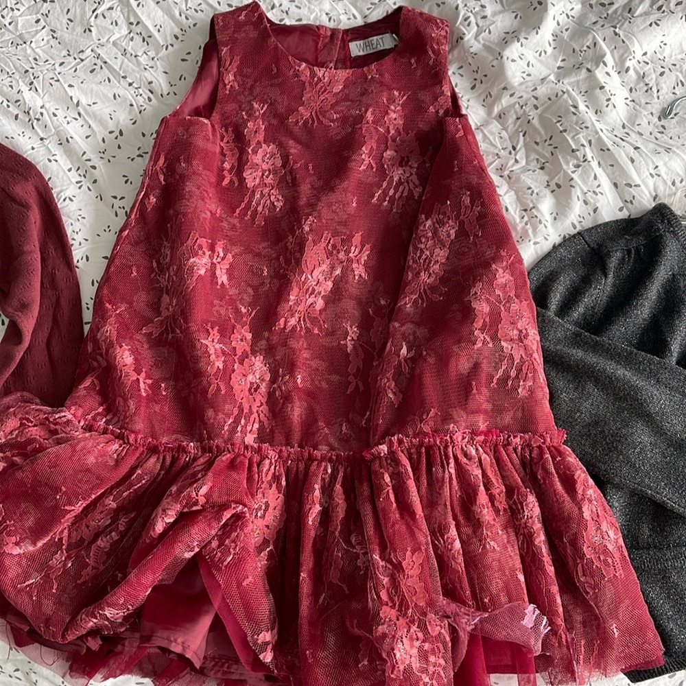 Wheat (Danish Brand) lace dress (6y)